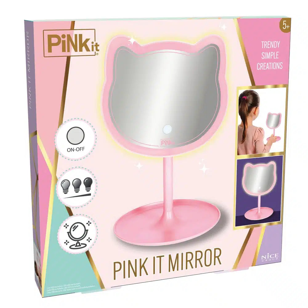 PINK IT SPECCHIO A FORMA DI GATTINA NICE
