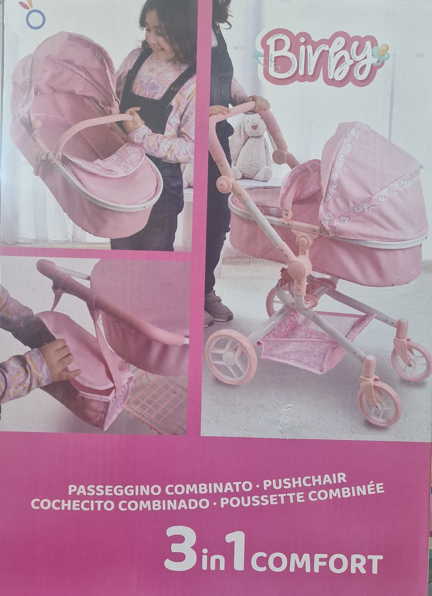 PASSEGGINO COMBINATO 3IN1 COMFORT BIRBY HT ITALIA