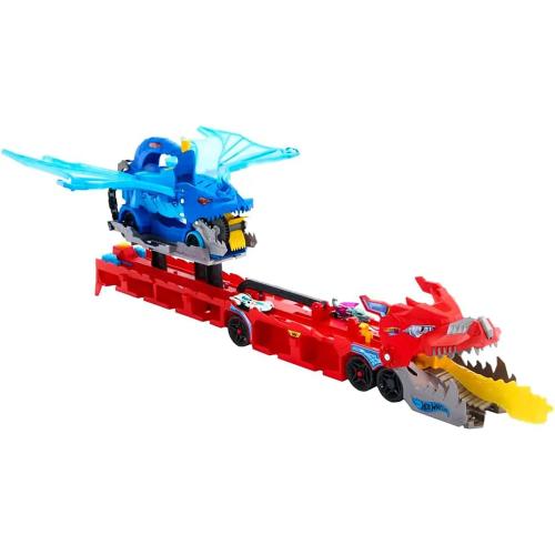 HOT WHEELS ULTIMATE DUAL DRAGON TRANSPORTER 2 IN 1 MATTEL