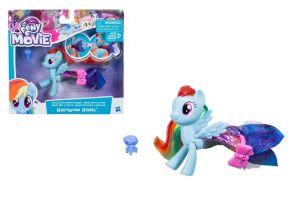 MY LITTLE PONY THE MOVIE RAIMBOW DASH SIRENA HASBRO