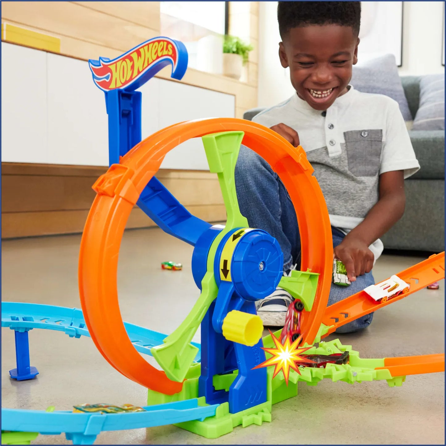 HOT WHEELS RAPID LAUNCH & LOOP JBX65 MATTEL