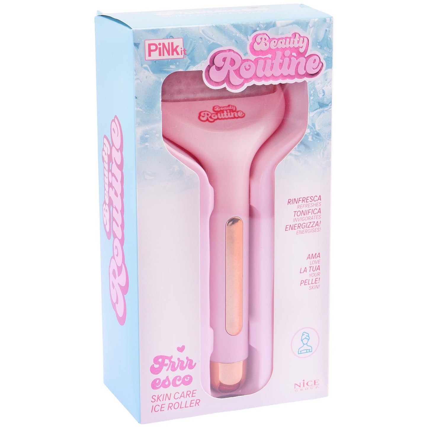 BEAUTY ROUTINE SKIN CARE ICE ROLLER NICE