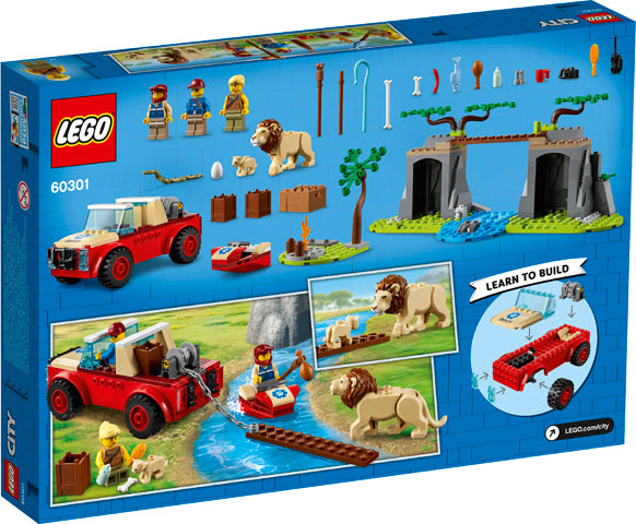 LEGO CITY Wildlife Fuoristrada di Soccorso Animale 60301