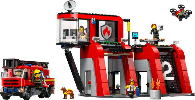 LEGO CITY CASERMA DEI POMPIERI E AUTOPOMPA 60414