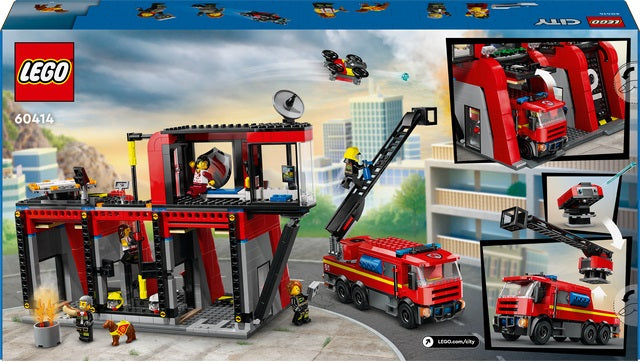 LEGO CITY CASERMA DEI POMPIERI E AUTOPOMPA 60414