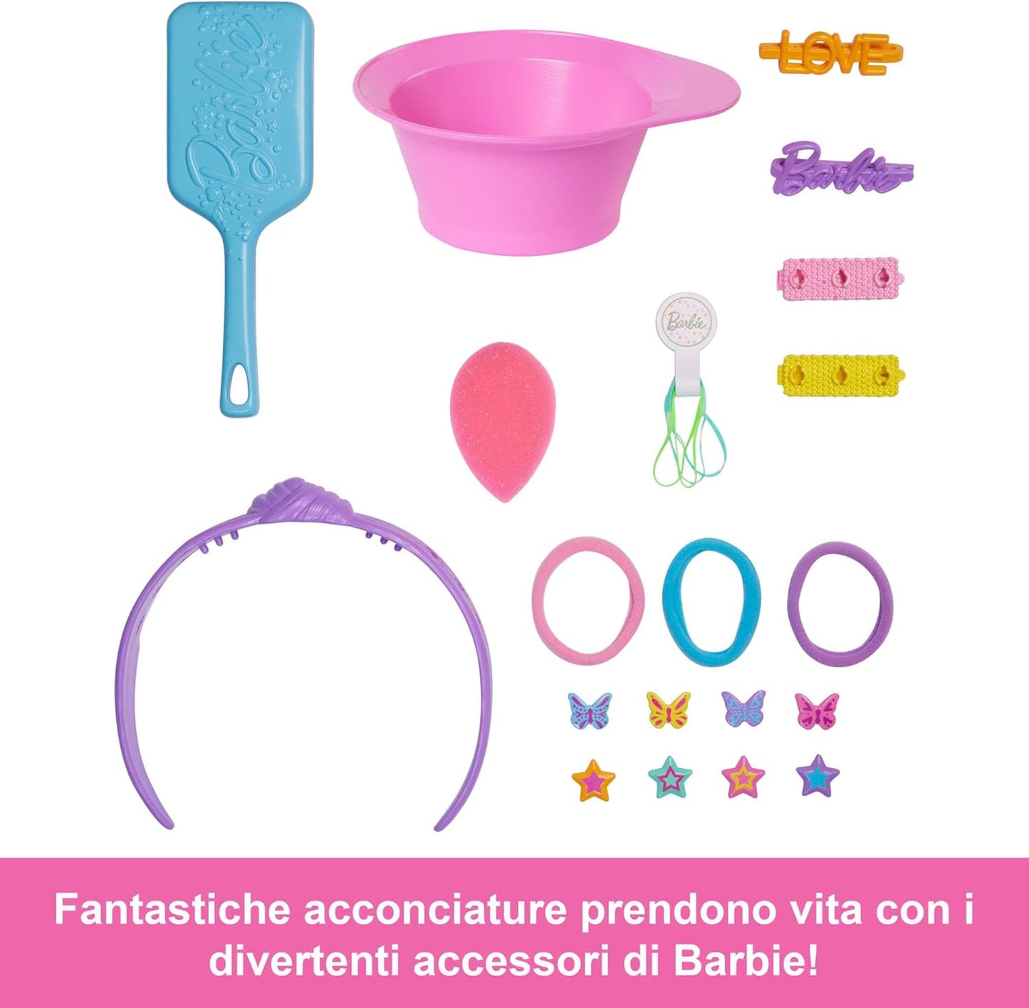 BARBIE TESTA DA PETTINARE CASTANA MATTEL