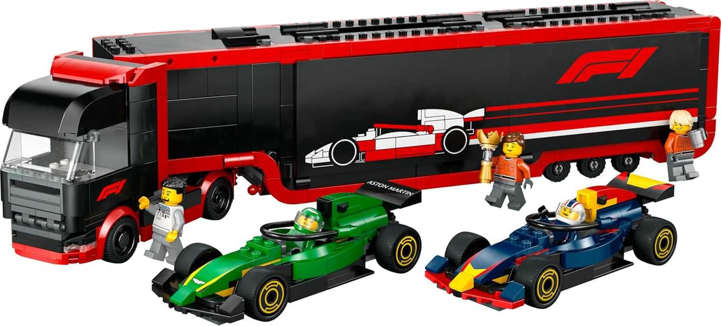 LEGO F1 TRUCK AUTOTRASPORTATORE CON MONOPOSTO 60445