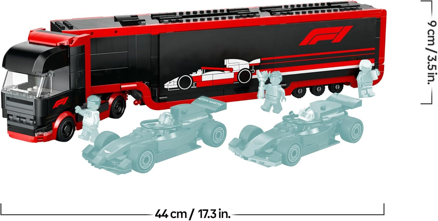 LEGO F1 TRUCK AUTOTRASPORTATORE CON MONOPOSTO 60445