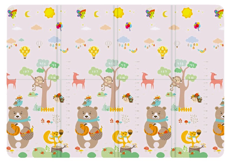 TAPPETO PIEGHEVOLE DOPPIA GRAFICA CM 200 X 150