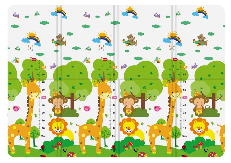 TAPPETO PIEGHEVOLE DOPPIA GRAFICA CM 200 X 150