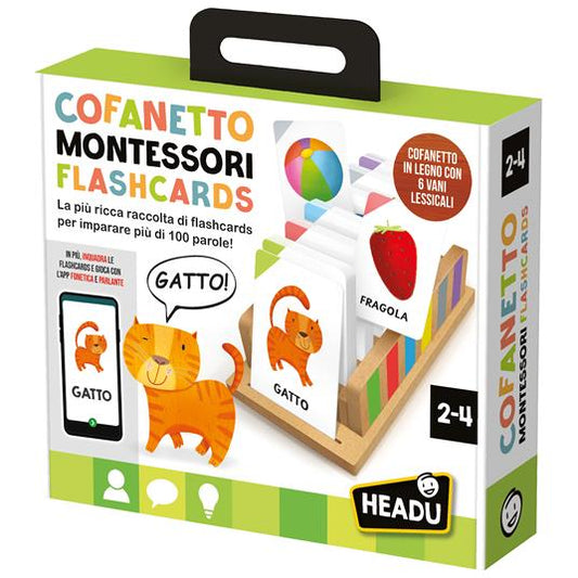 COFANETTO MONTESSORI FLASHCARDS HEADU