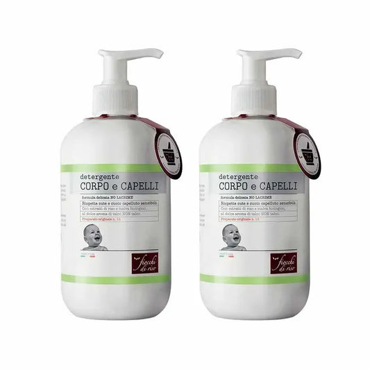 FIOCCHI DI RISO DETERGENTE CORPO E CAPELLI 2 X 400 ML