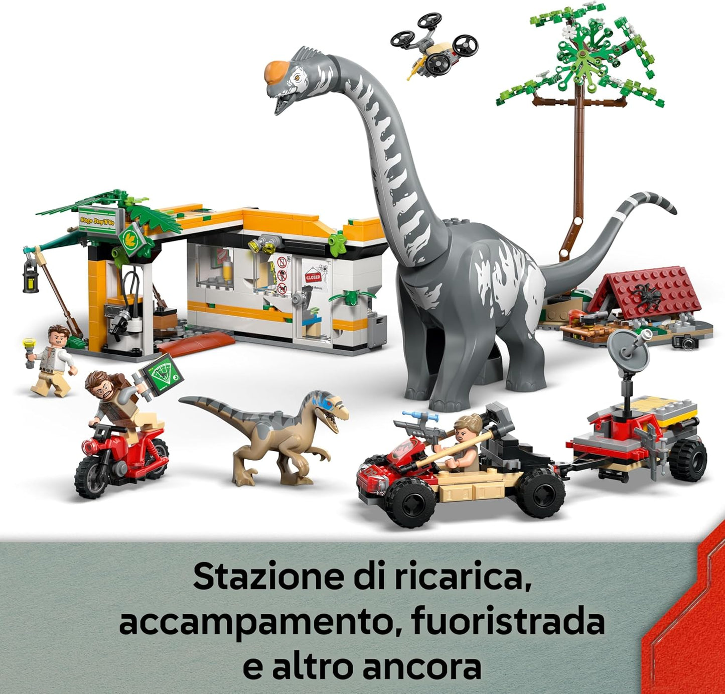 LEGO JURASSIC WORLD Alla Ricerca del Raptor e del Titanosauro  76973