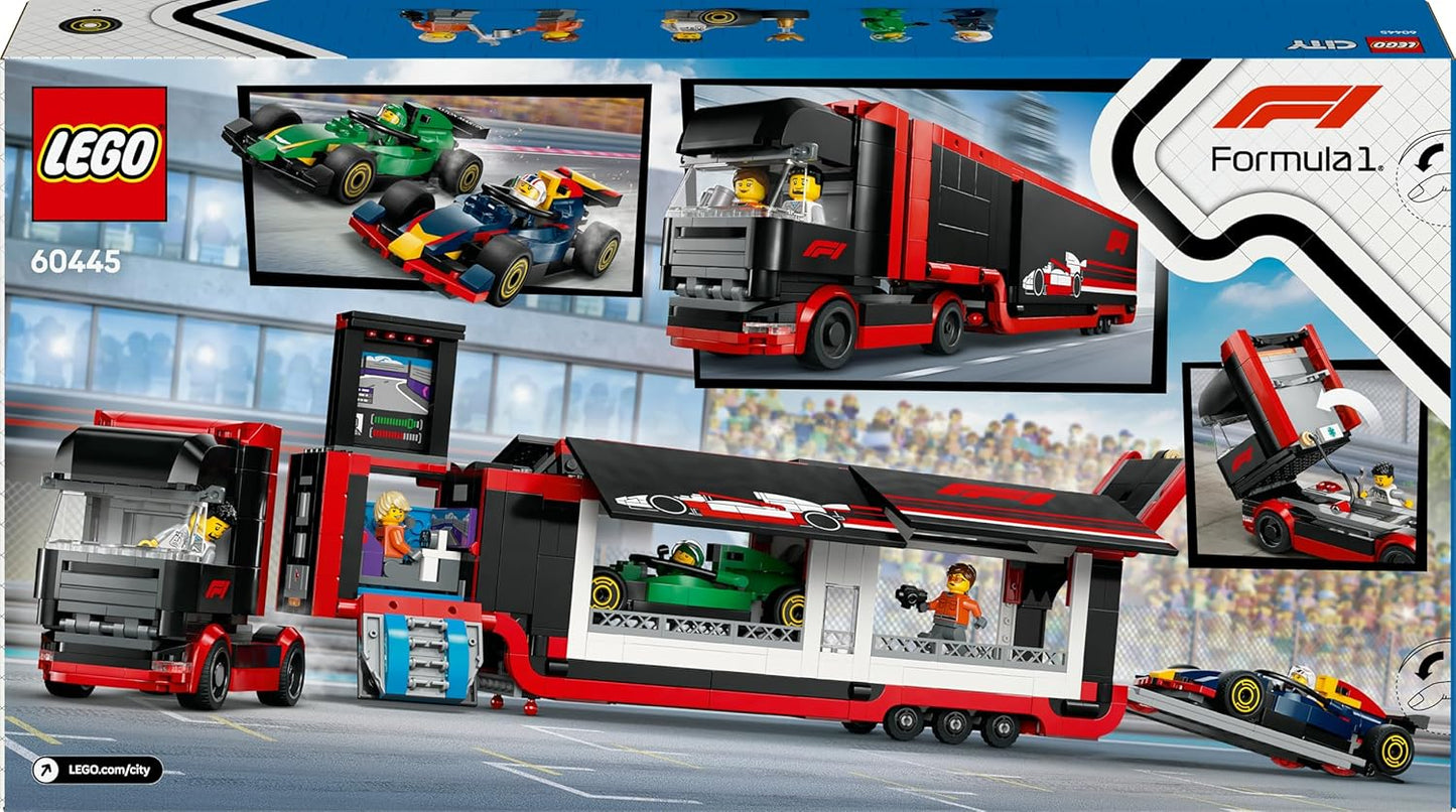 LEGO F1 TRUCK AUTOTRASPORTATORE CON MONOPOSTO 60445