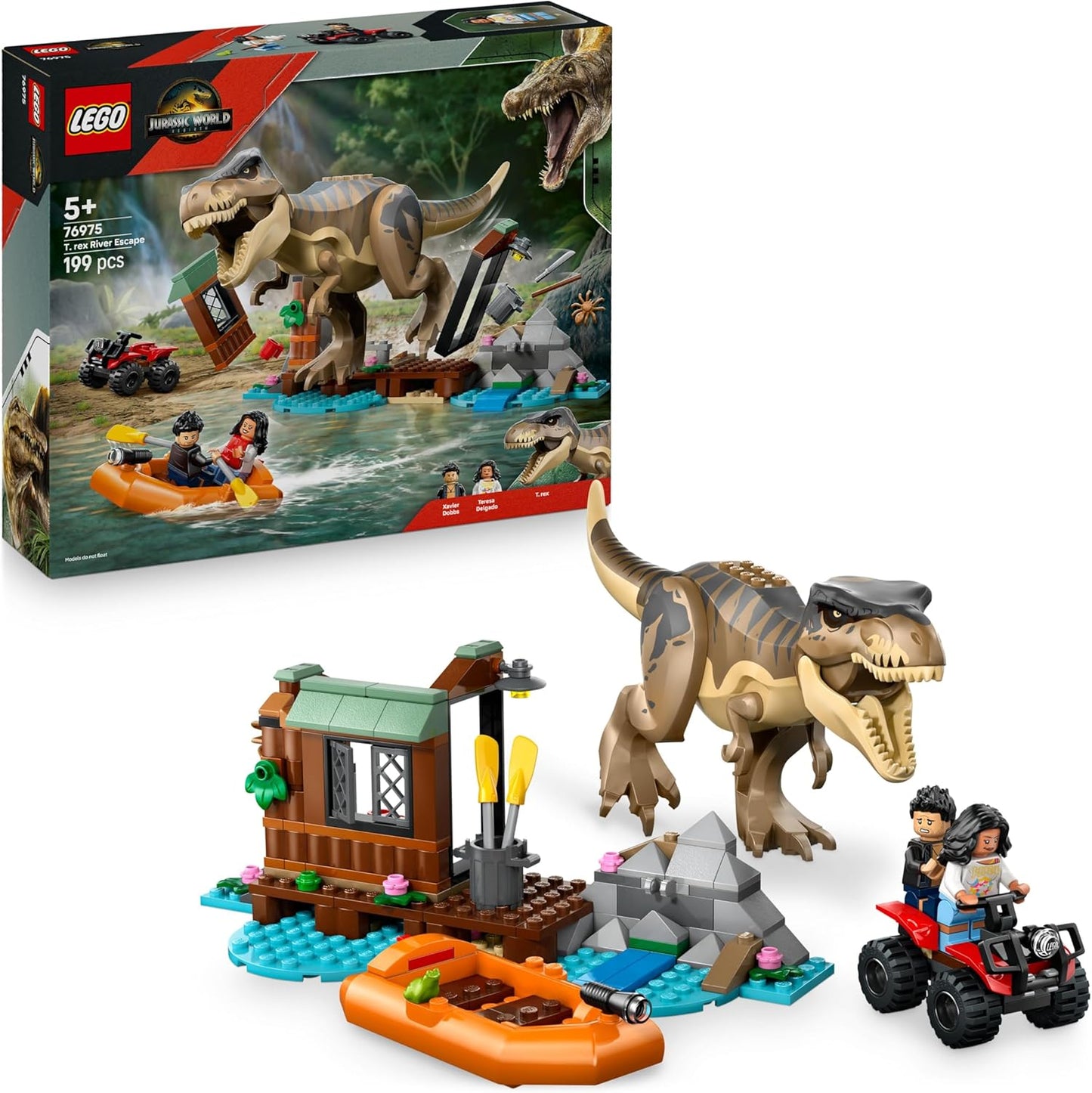 LEGO JURASSIC WORLD T-REX FUGA SUL FIUME 76975