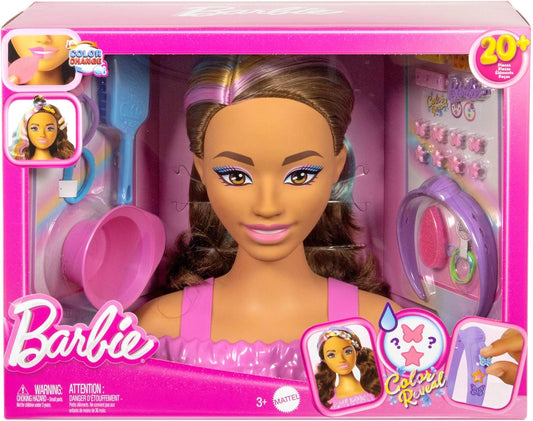 BARBIE TESTA DA PETTINARE CASTANA MATTEL