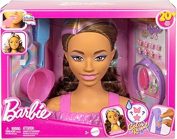 BARBIE TESTA DA PETTINARE CASTANA MATTEL