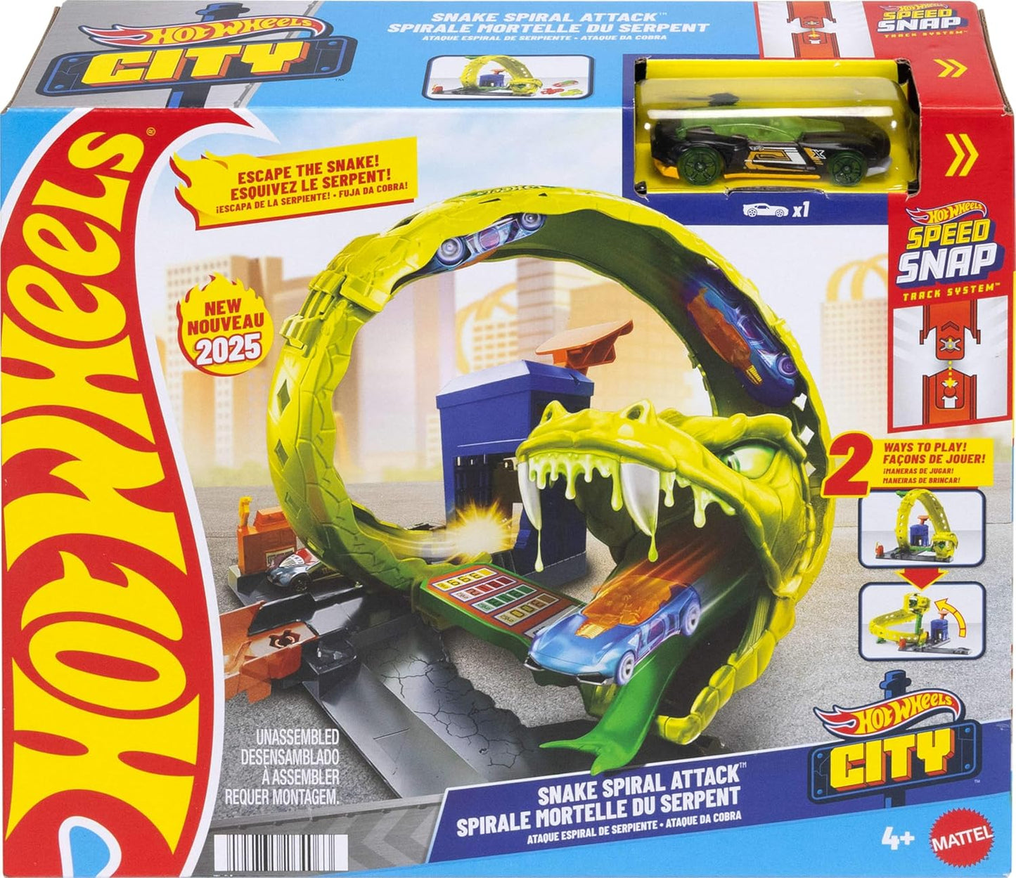HOT WHEELS ATTACCO DEL SERPENTE JBM63 MATTEL