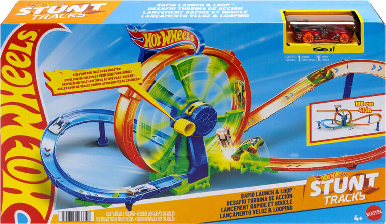 HOT WHEELS RAPID LAUNCH & LOOP JBX65 MATTEL