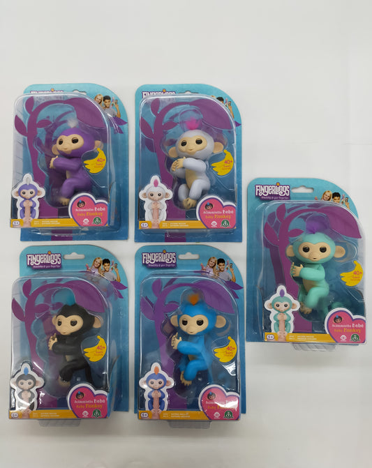 Giochi Preziosi Wowwee Fingerlings Scimmiette Bebè, Scimmia Interattiva, Colori Assortiti