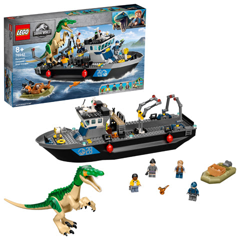 LEGO JURASSIC WORLD  Fuga sulla Barca del Dinosauro Baryonyx 76942