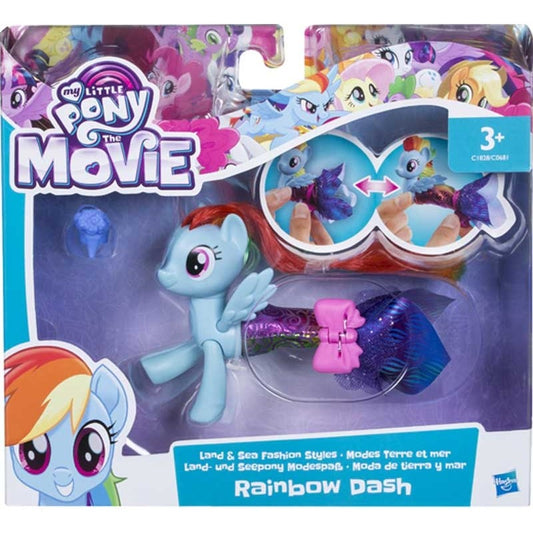 MY LITTLE PONY THE MOVIE RAIMBOW DASH SIRENA HASBRO