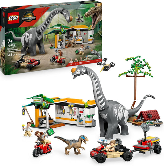 LEGO JURASSIC WORLD Alla Ricerca del Raptor e del Titanosauro  76973