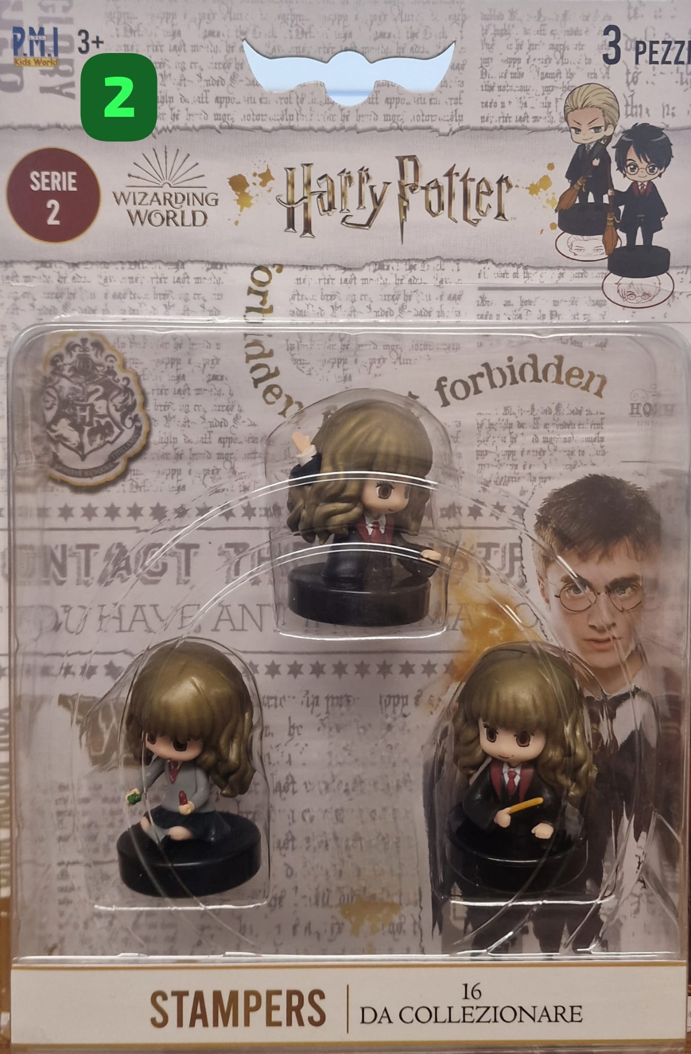 HARRY POTTER CONFEZIONE 3 TIMBRINI SERIE 2 GAME VISION