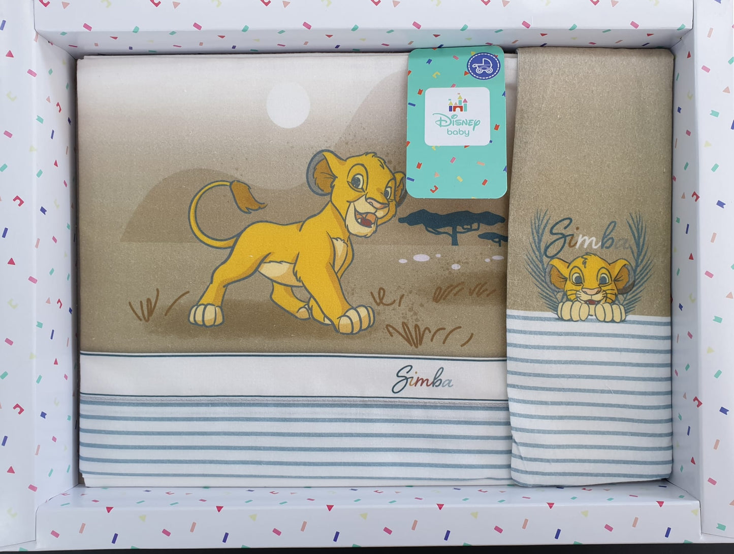 Lenzuolino carrozzina culla Disney Simba o Minuo