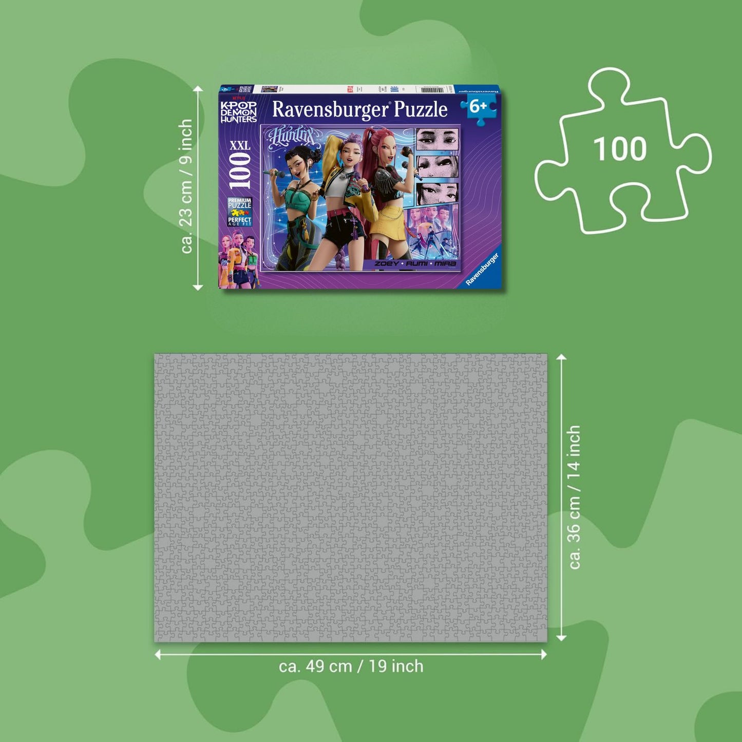KPOP DEMON HUNTERS PUZZLE 100 PZ RAVENSBURGER