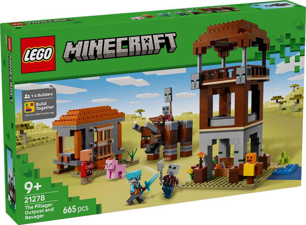 LEGO MINECRAFT L'AVAMPOSTO DEL SACCHEGGIATORE E PREDONE 21278
