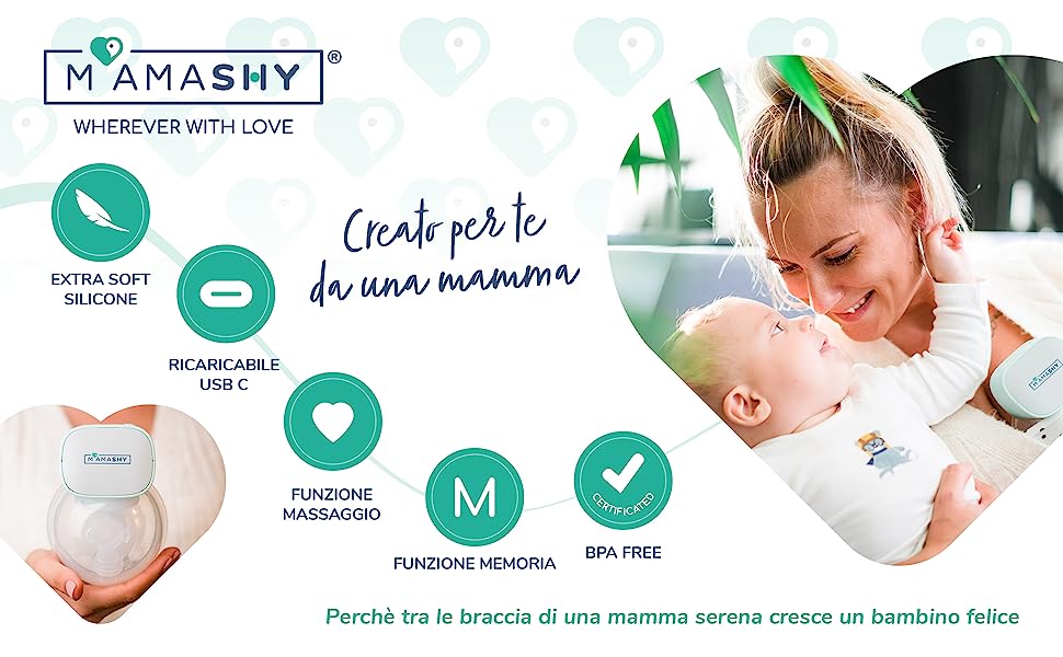 TIRALATTE INDOSSABILE MAMASHY SPEDIZIONE GRATUITA