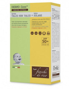 FIOCCHI DI RISO TALCO NON TALCO SPRAY + LATTE SOLARE 50+