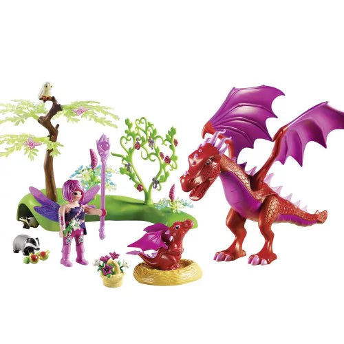 PLAYMOBIL FAIRIES DRAGO CON BAMBINO 9134