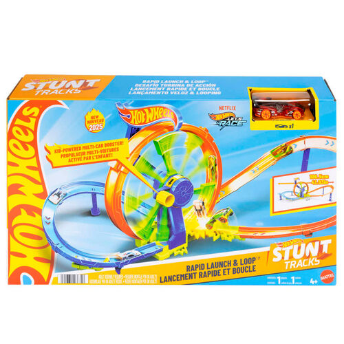HOT WHEELS RAPID LAUNCH & LOOP JBX65 MATTEL