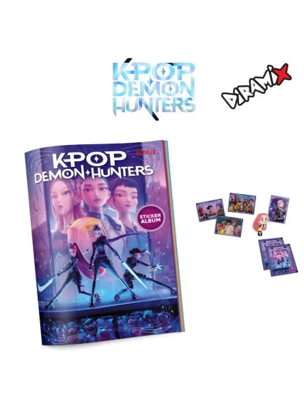 KPOP DEMON HUNTERS STICKER ALBUM E POSTER