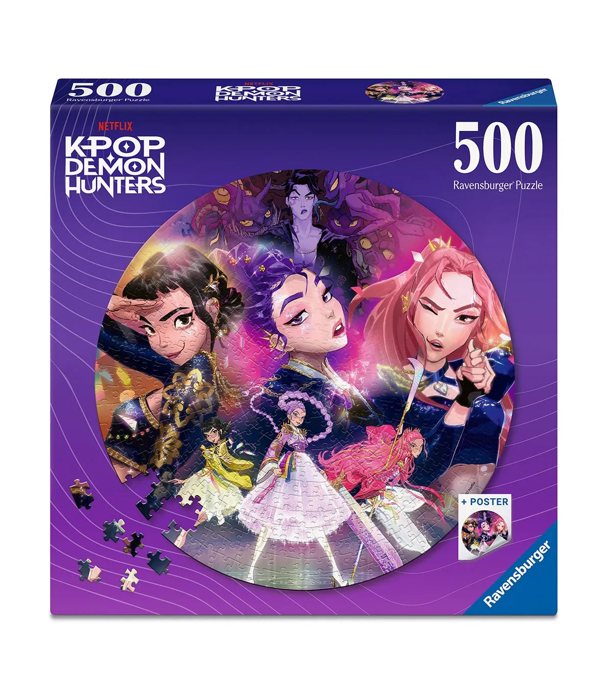 KPOP DEMON HUNTERS PUZZLE 500 PZ RAVENSBURGER