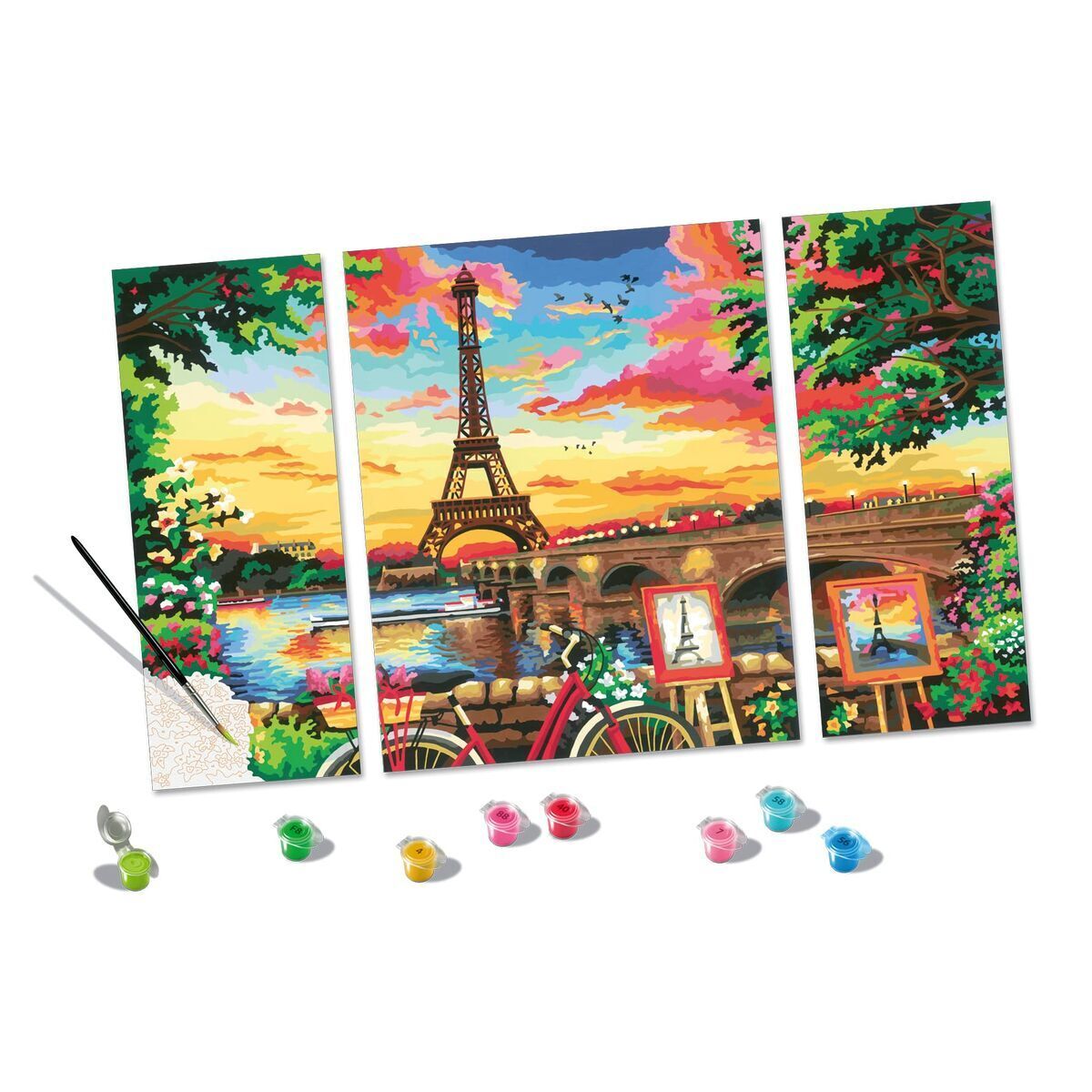 CREART TRITTICO COLORA PARIGI PANORAMA RAVENSBURGER