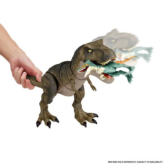 Jurassic World- Dinosauro articolato T-Rex devasta e divora MATTEL