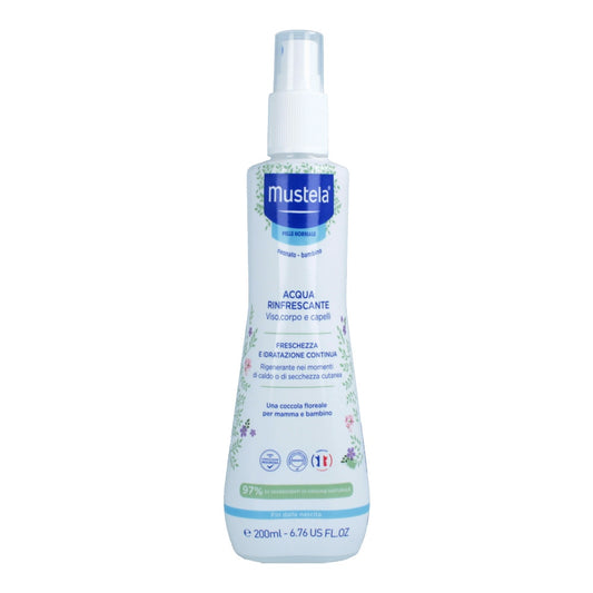 Mustela Acqua Rinfrescante Corpo e Capelli per Bambini e Neonati 200 ml