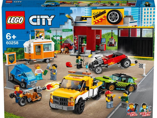 Nitro Wheels 60258 Kit di Costruzione Officina Tuning LEGO City