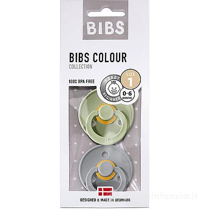 CONF 2 SUCCHIETTI BIBS SALVIA E GRIGIO CHIARO A CILIEGIA