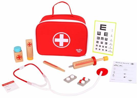 BORSA DOTTORE ACCESSORI IN LEGNO LITTLE DOCTOR TOOKY TOY