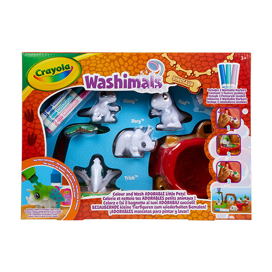 CRAYOLA WASHIMALS SET PETS DINOSAURI 74-7453
