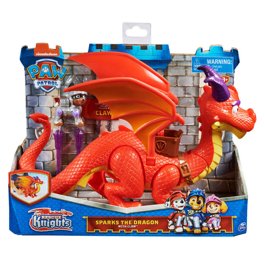 PAW PATROL RESCUE KNIGHTS SPARKS IL DRAGO SPIN MASTER