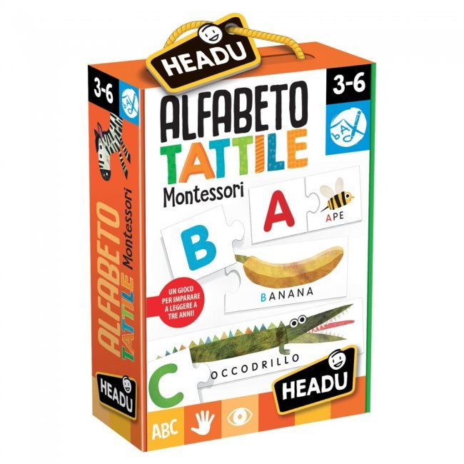 ALFABETO TATTILE MONTESSORI HEADU