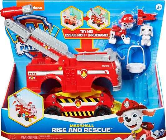 PAW PATROL MARSHALL CAMION DEI POMPIERI TRASFORMABILE SPIN MASTER