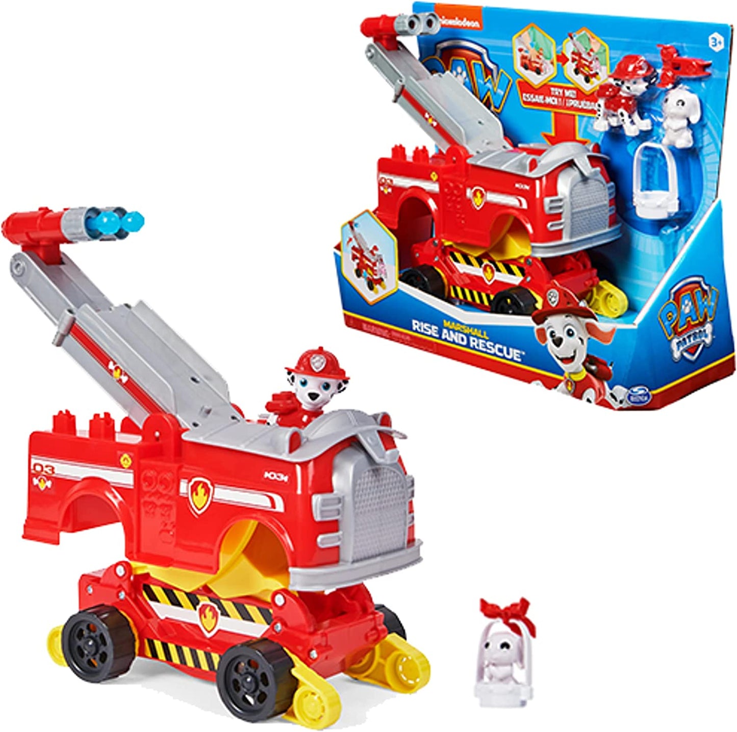 PAW PATROL MARSHALL CAMION DEI POMPIERI TRASFORMABILE SPIN MASTER