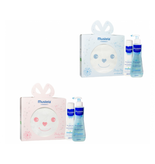 MUSTELA COFANETTO BAVAGLINO detergente delicato e fluido detergente