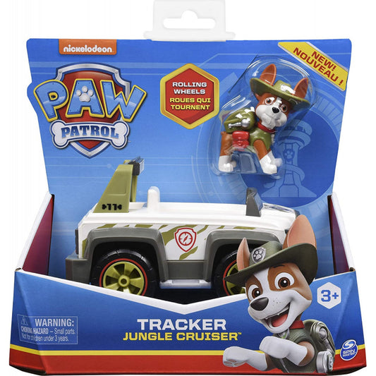 PAW PATROL VEICOLO JUNGLE CRUISE DI TRACKER + PERSONAGGIO 6061801